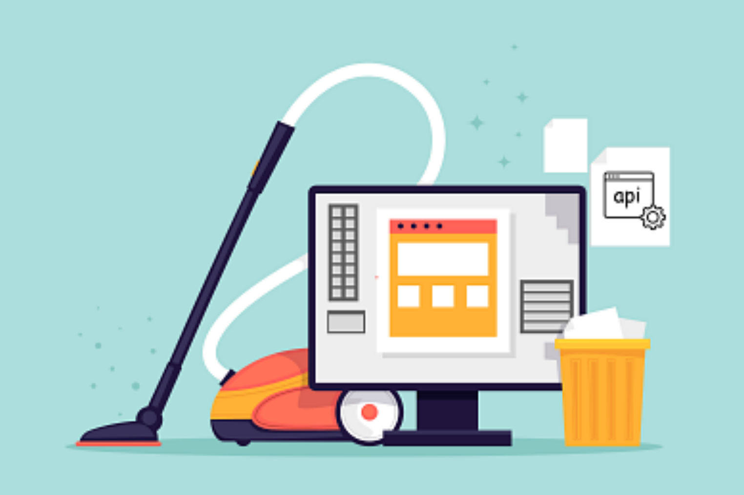 Illustration pour de la maintenance d'un site
