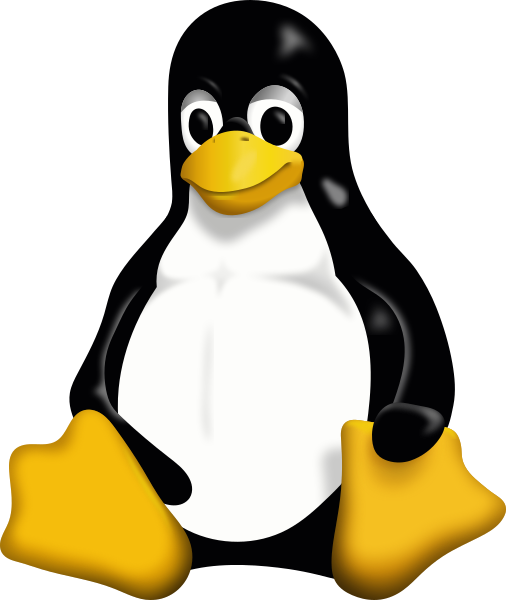 Symbole de Linux. C'est un pingouin assit, et souriant.