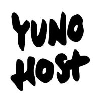 Logo du logiciel Yunohost, écrit en noir sur un fond blanc